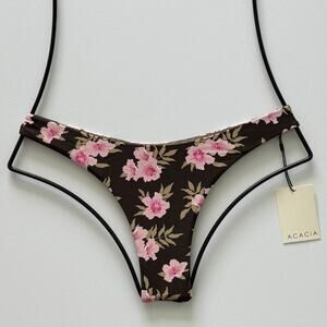 Acacia Swimwear Oslo Bikini Bottom - Floret - Minimal Coverage - NWT